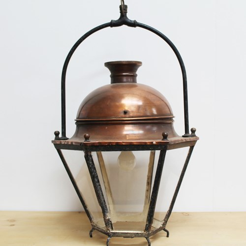 19Th Century Copper Lantern