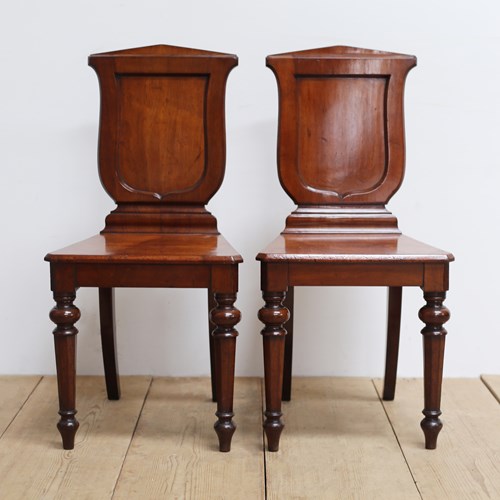 Pair Of 19Th Century Hall Chairs