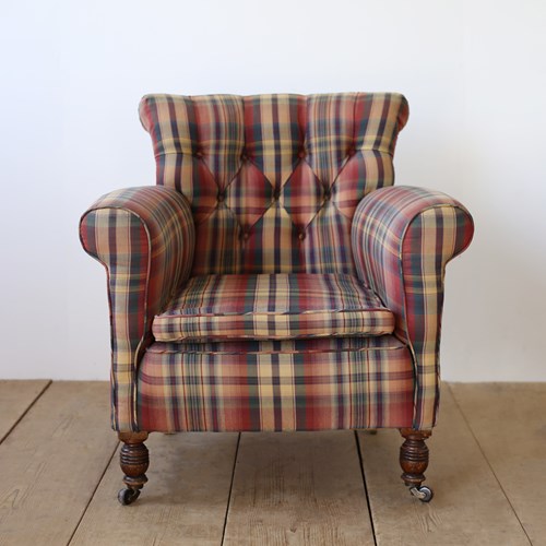 19Th Century Howard Style Woodstock Armchair