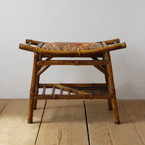 19Th Century Bamboo Stool