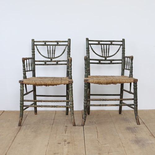 Pair Of Sussex Style Chairs