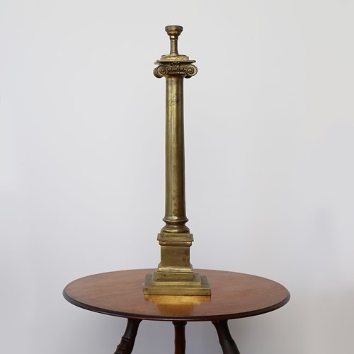 19Th Century Column Lamp