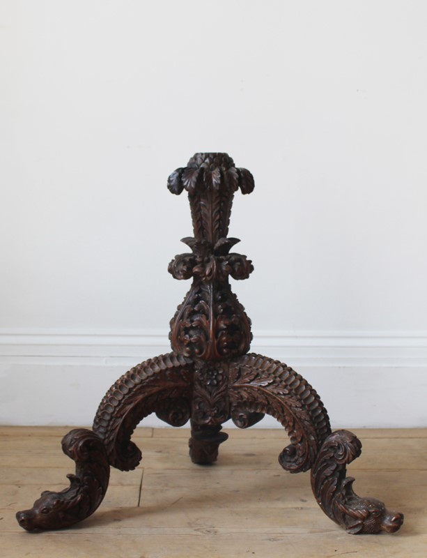 19th Century Anglo Indian Carved Table Base-dean-antiques-img-9587-main-637311869048442944.JPG