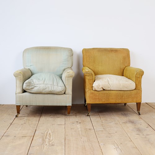 Pair Of Howard And Sons Armchairs