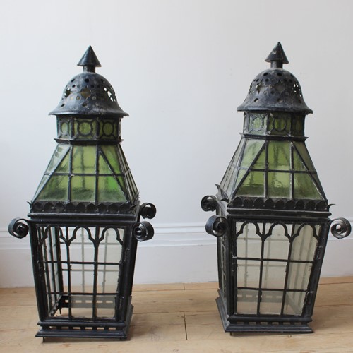 Pair Of Gothic Lanterns