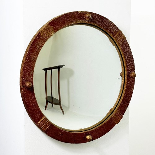 Arts & Crafts Convex Mirror