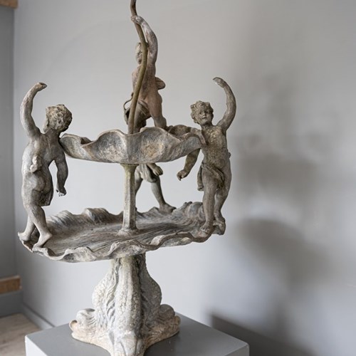 Antique Lead Garden Fountain