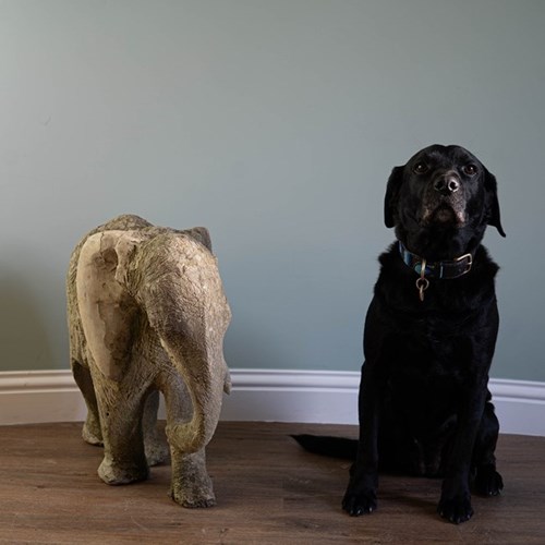 Antique Stone Ornamental Elephant