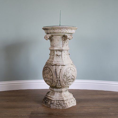 Antique Sundial With Pedestal