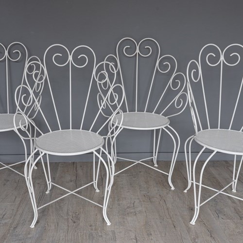 A French Garden Set Of Four Dining Chairs