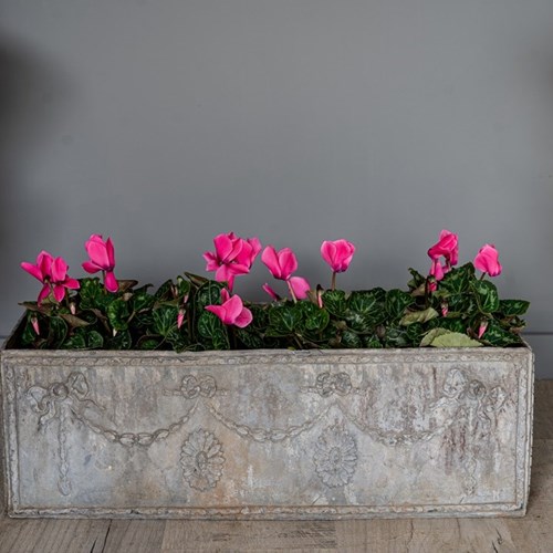 Antique Lead Rectangular Planter