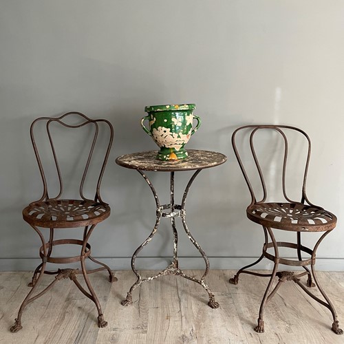 Antique Arras Bistro table and chairs