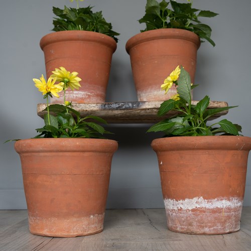 Set Of Four Darlaston Garden Terracotta Victorian Pots