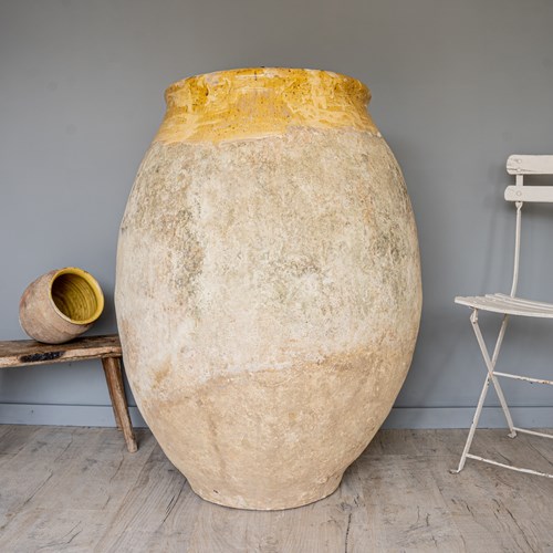 Giant Antique Biot Jar Or Vase