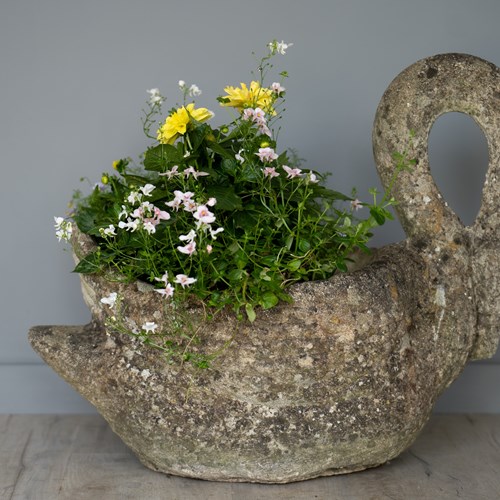 Decorative French Garden Swan Planter