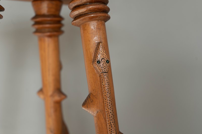 Antique Folk Art Wooden Table Stand   -decorative-garden-antiques-dsc05509-main-638131037994138450.jpg