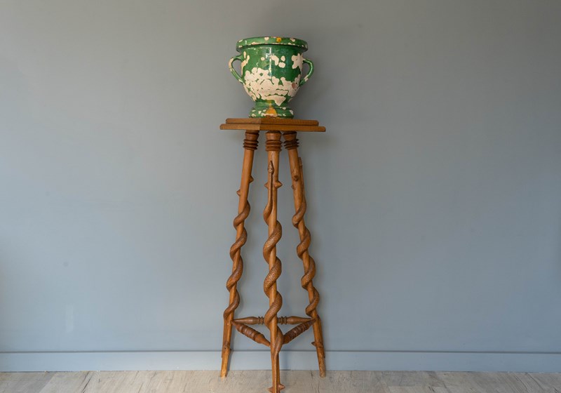 Antique Folk Art Wooden Table Stand   -decorative-garden-antiques-dsc05524-main-638131038530224310.jpg