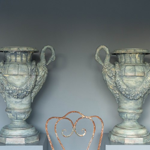 Pair Of French Antique Urns