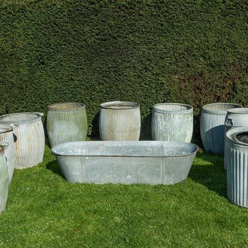 Galvanised Victorian Dolly Tubs