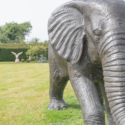 Bronze Garden Elephant Statue Or Fountain