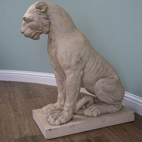A Coade Stone Model Of A Tiger