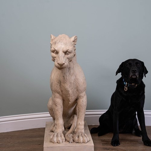 A Coade Stone Model Of A Tiger