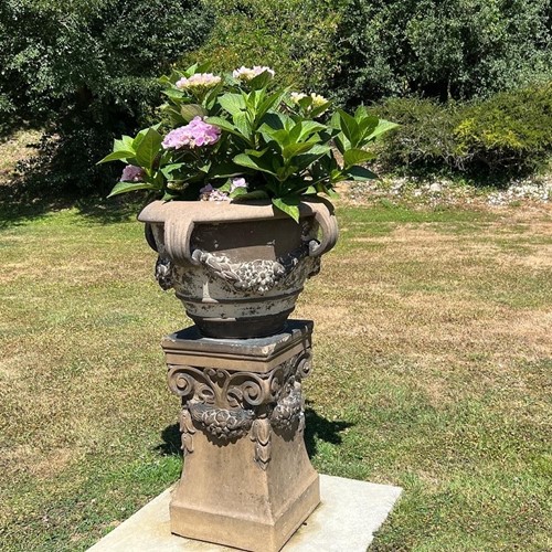 An original Doulton Lambeth Terracotta Garden Urn