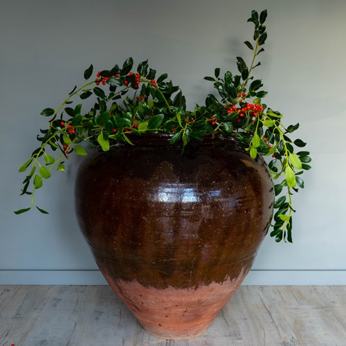 Antique Enormous, Brown Vase