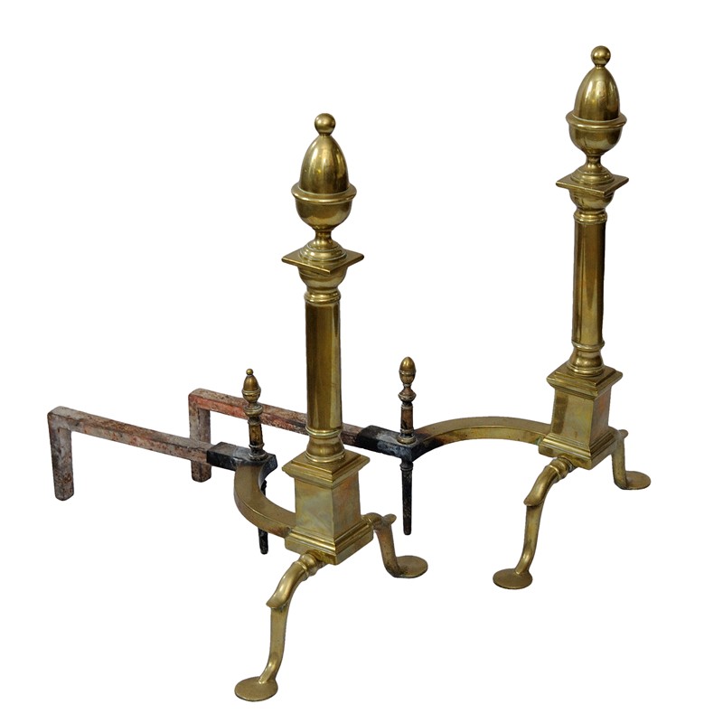 American Federal Style Brass & Iron Fire Dogs-decorator-source-107-main-636597508338780118.jpg