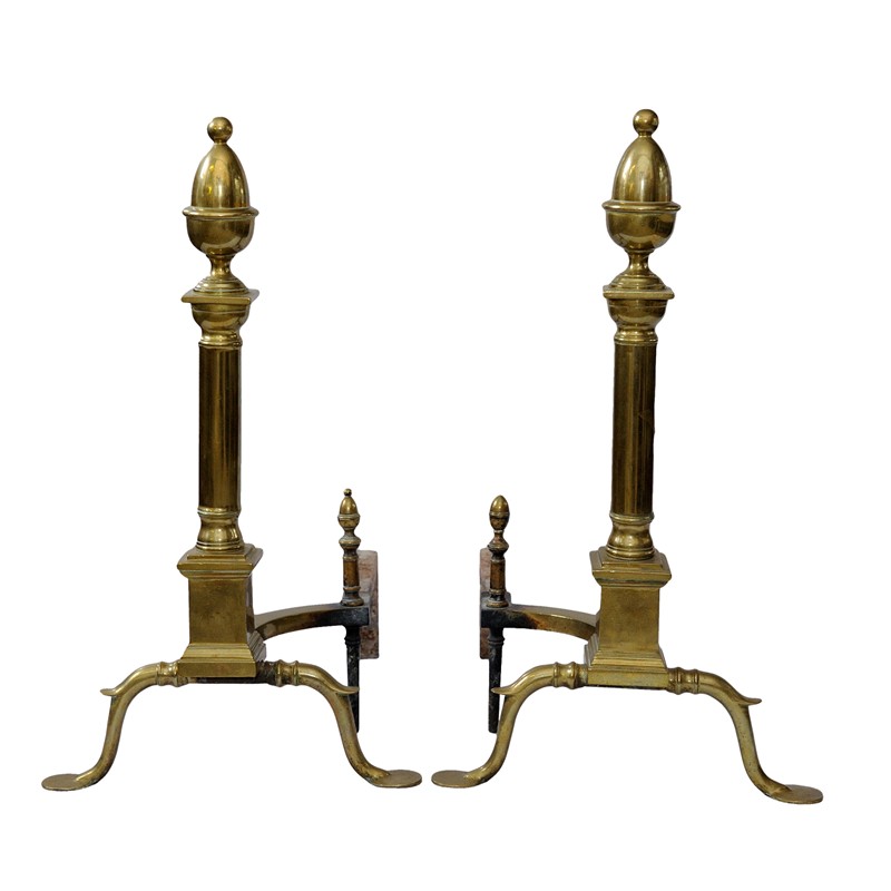 American Federal Style Brass & Iron Fire Dogs-decorator-source-107a-main-636597508446113622.jpg