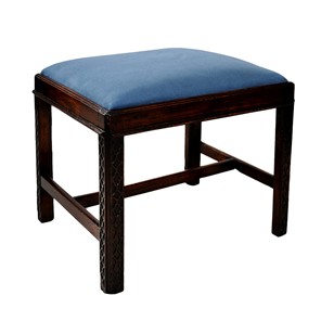 English George III Chippendale Style Stool 