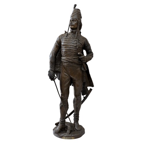 Fine Bronzed Metal Figure Of French General 