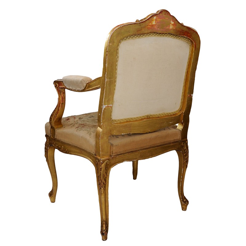 路易十五风格的金木开臂椅-装饰-来源- 339213081