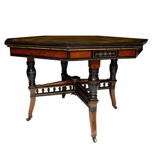 French Aesthetic Movement Octagonal Centre Table