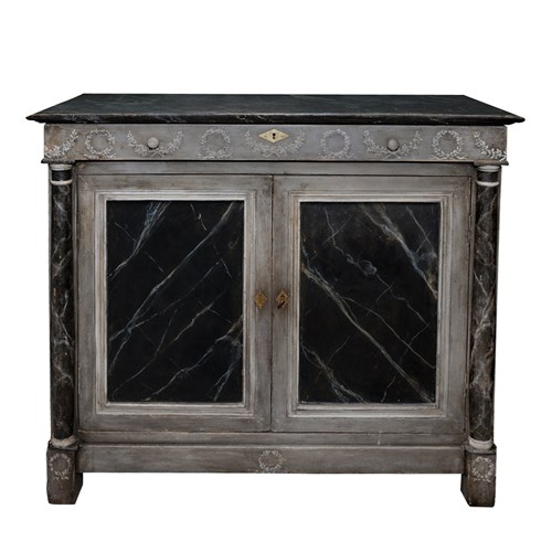 French Empire Napoleonic Painted Buffet 