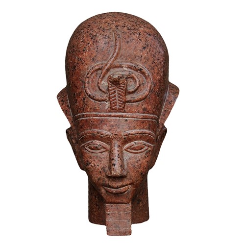 French Porphyry Copy Of Egyptian Head