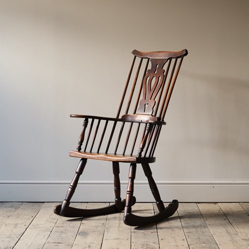Late 18Th Century Thames Valley Rocking Windsor Chair