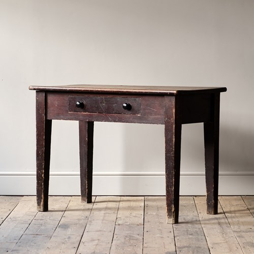 19Th Century Pine Side Table  With Provenance