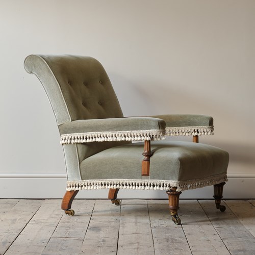 Mid 19Th Century Gillows Open Armchair.