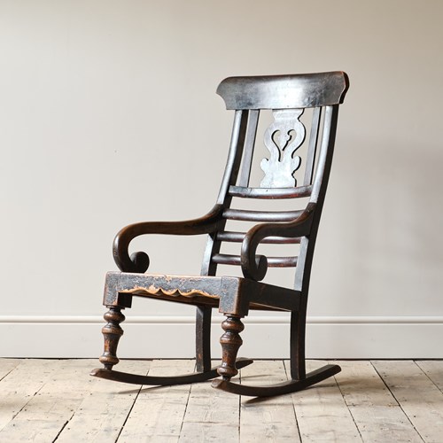 19Th Century Rocking Windsor Chair