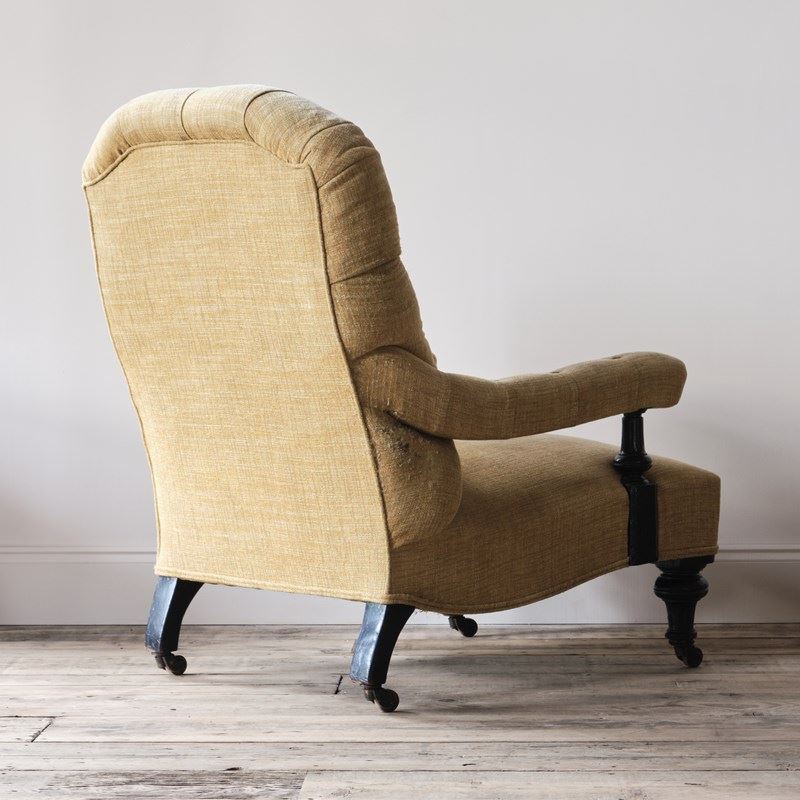 19Th Century Open Armchair In Yellow Linen-desired-effect-antiques-19th-century-open-armchair-in-yellow-linen-4-main-638378210486911812.jpg