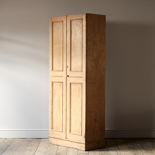 19Th Century Pine Chapel Cupboard In Paint