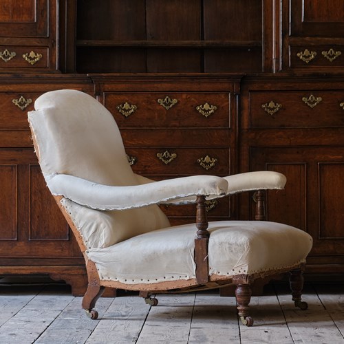 Antique Hampton & Sons Open Armchair