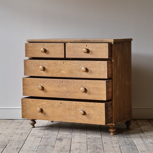 Antique Pine Chest Of Drawers In Original Paint