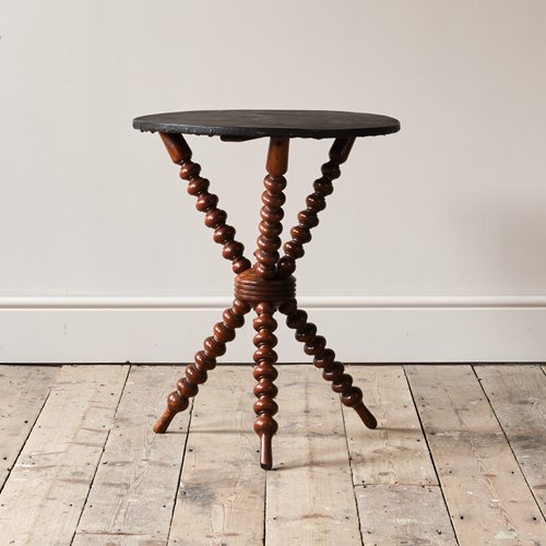 19Th Century Bobbin Turned Gypsy Side Table