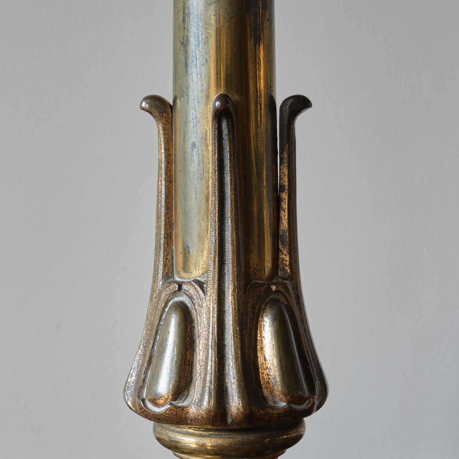 19Th Century Gilt Brass Table Lamp - Decorative Collective