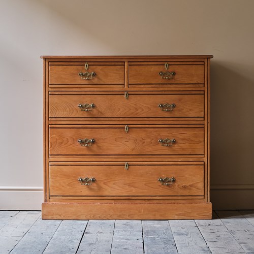 19Th Century Aesthetic Movement Ash Chest Of Drawers