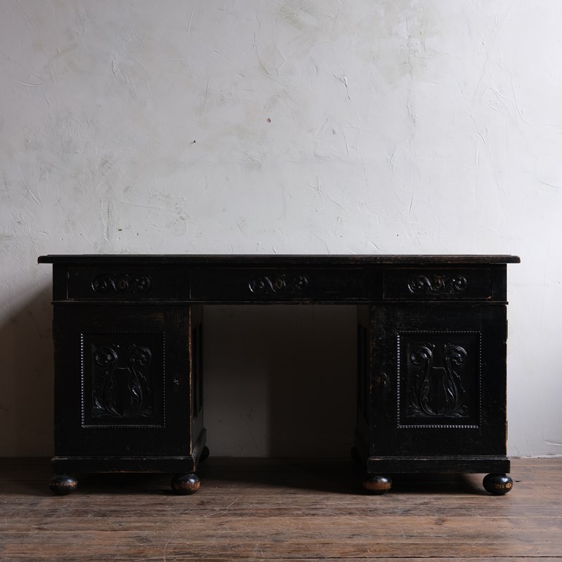 Antique Ebonized Pine Pedestal Desk-desired-effect-antiques-dscf1194-main-638112132611175832.JPG