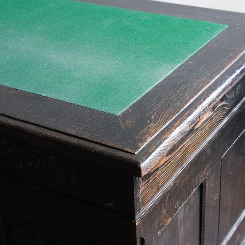 Antique Ebonized Pine Pedestal Desk-desired-effect-antiques-dscf1204-main-638112132965389788.JPG