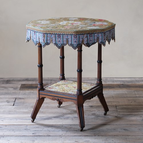 19Th Century Aesthetic Movement Side Table By H Ogden Of Manchester.
